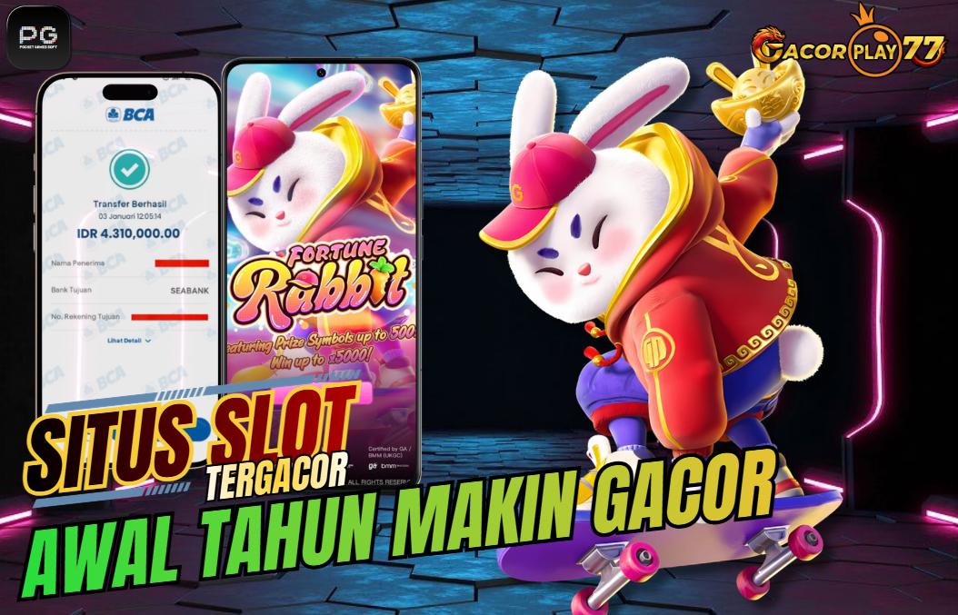 Selamat kepada user id : i***ta Wede Rp 4.310.000 di Game FORTUNE RABBIT PG SOFT Cair Gk Sampe 1 Menit! Menang Mudah di Gacorplay77